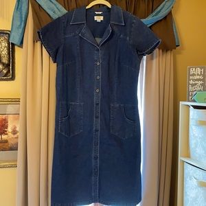 Talbots Stretch Denim Dress 16W
